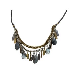Silpada Mixed Metal and Stone Necklace